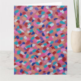 Cartão Algodão Cor-Rosa