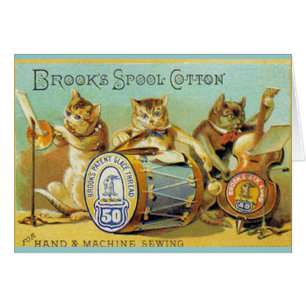 Cartão Algodão do carretel dos ribeiros