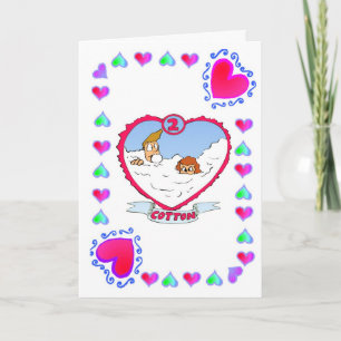 Cartão Algodão do segundo Aniversário