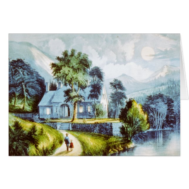 Cartão Algodão no Cliff (Frente Horizontal)