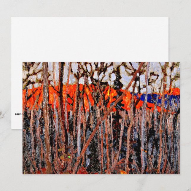 Cartão Algonquin Park, pintura de Tom Thomson (Frente/Verso)