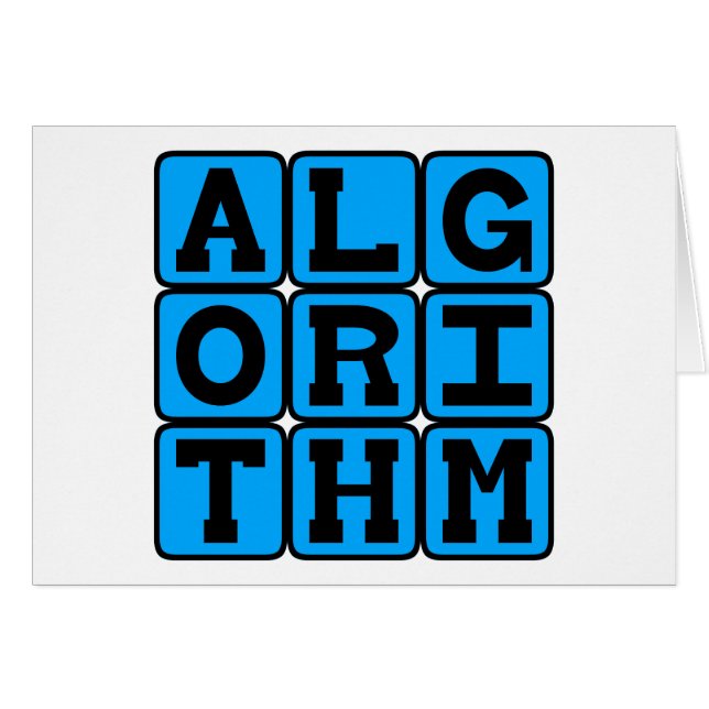 Cartão Algoritmo, Fórmula Matemática (Frente Horizontal)