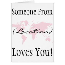 Cartão Alguém ama-o!