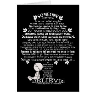 Cartão ALGUÉM árvore