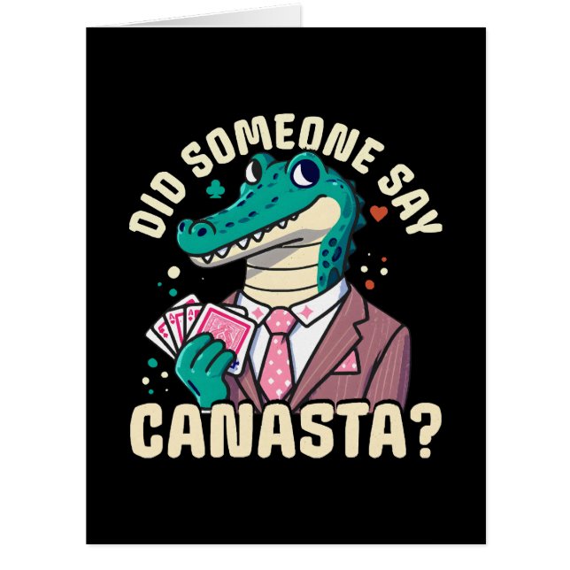 Cartão Alguém Disse Canasta? (Frente)