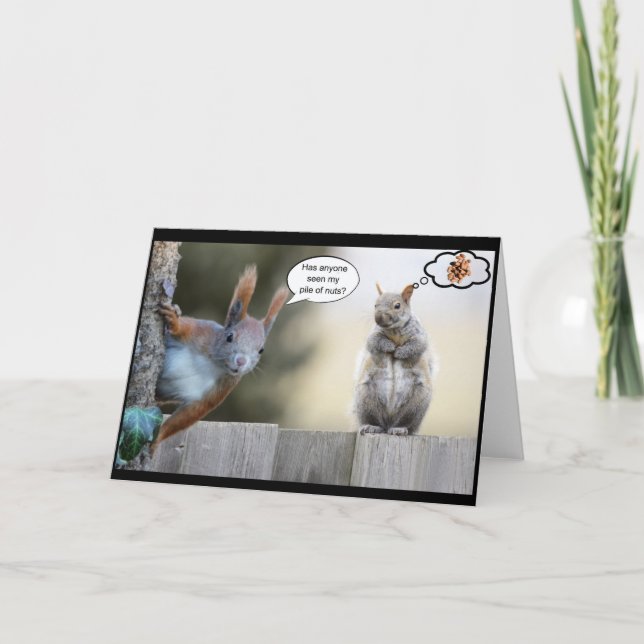 Cartão Alguém viu meus loucos? (Frente)