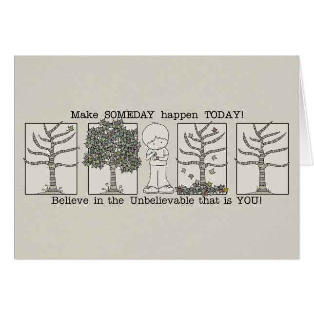 Cartão Algum dia (Frente Horizontal)