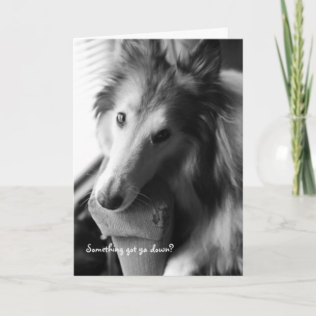 Cartão Alguma coisa te fez descer? (Frente)