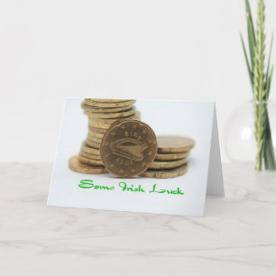 Cartão alguma sorte irlandesa