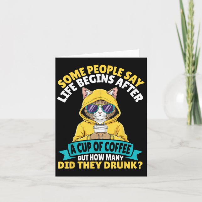 Cartão Algumas Pessoas Dizem Que a Vida Começa Depois de  (Frente)