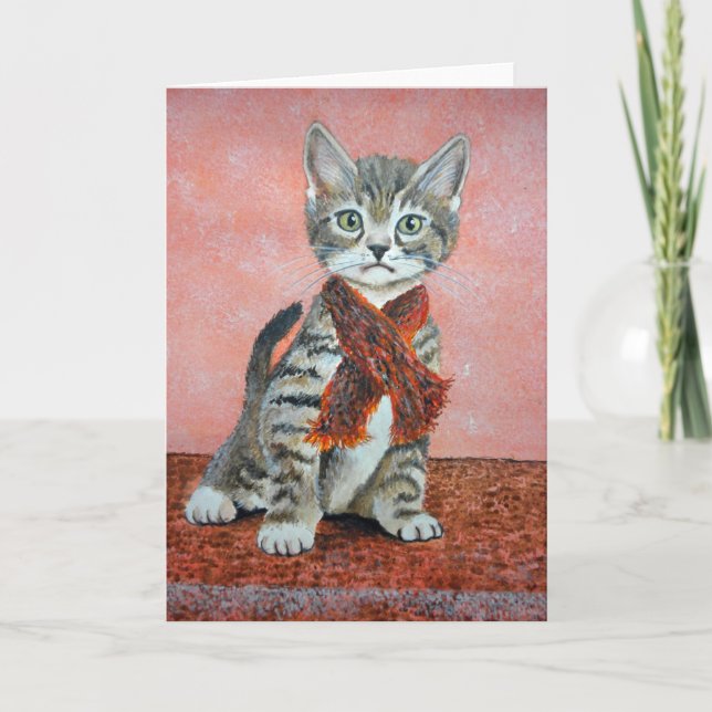 Cartão Alguns gatos, por Jim Ott (Frente)