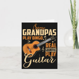 Cartão Alguns Jogam Bingo Avós Reais Tocam Guitarra Engra