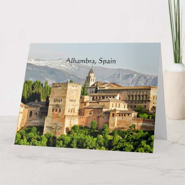 Cartão Alhambra, Espanha (Frente)