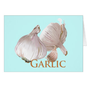 Cartão Alho e cravo-da-índia de alho