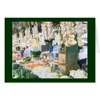 Cartão Alho no Mercado Jean Talon