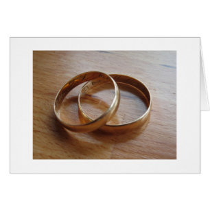 Cartão Alianças de casamento
