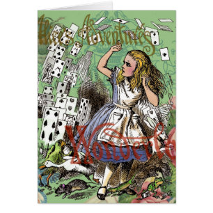 Cartão alice cards maravilderland hatrabbit