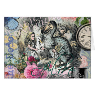Cartão Alice Classic Wonderland Dodô Arte Tenniel