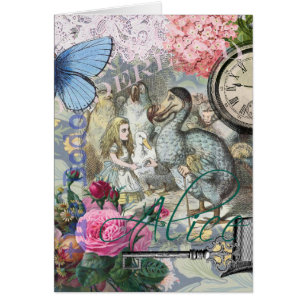 Cartão Alice Classic Wonderland Dodô Arte Tenniel