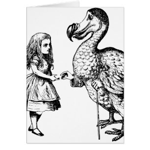 Cartão Alice e o Dodo