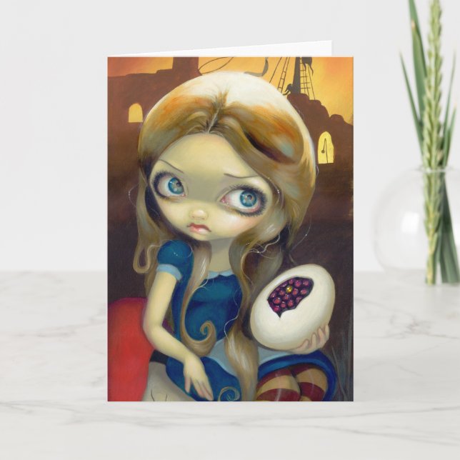 Cartão "Alice em uma Visão Brueghel" (Frente)