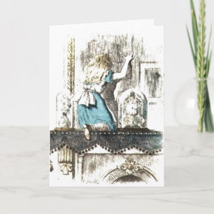 Cartão Alice Entering Wonderland