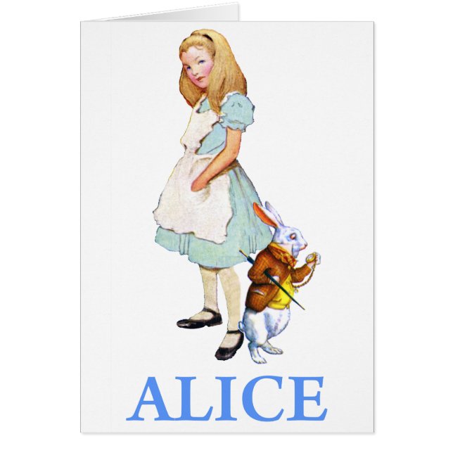 CARTÃO ALICE IN WONDERLAND (Frente)