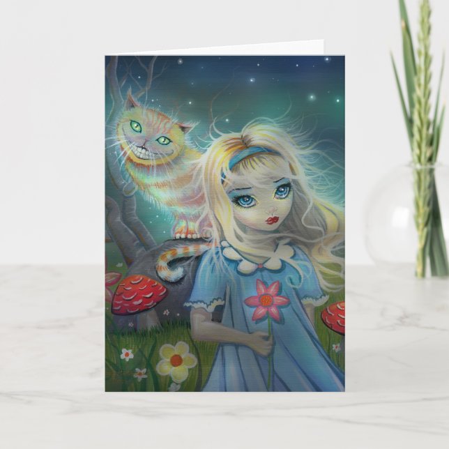 Cartão Alice in Wonderland Greeting Card (Frente)