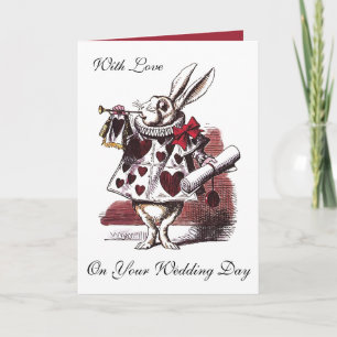 Cartão Alice in Wonderland - Wedding Greeting Card