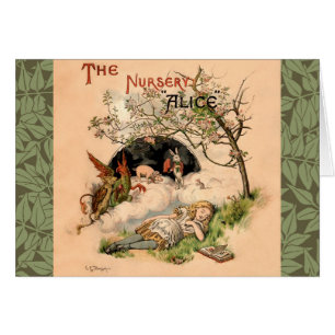 Cartão Alice nas Ilustrações Clássicas da Maravilha