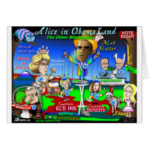 Cartão Alice no ObamaLand