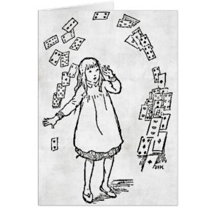Cartão Alice No País Das Maravilhas