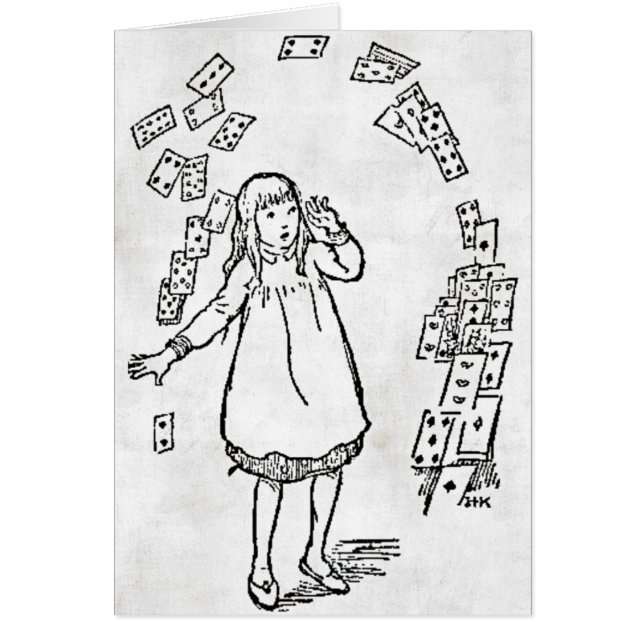 Cartão Alice No País Das Maravilhas (Frente)