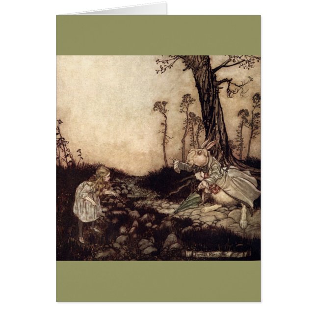 Cartão Alice no país das maravilhas (Frente)