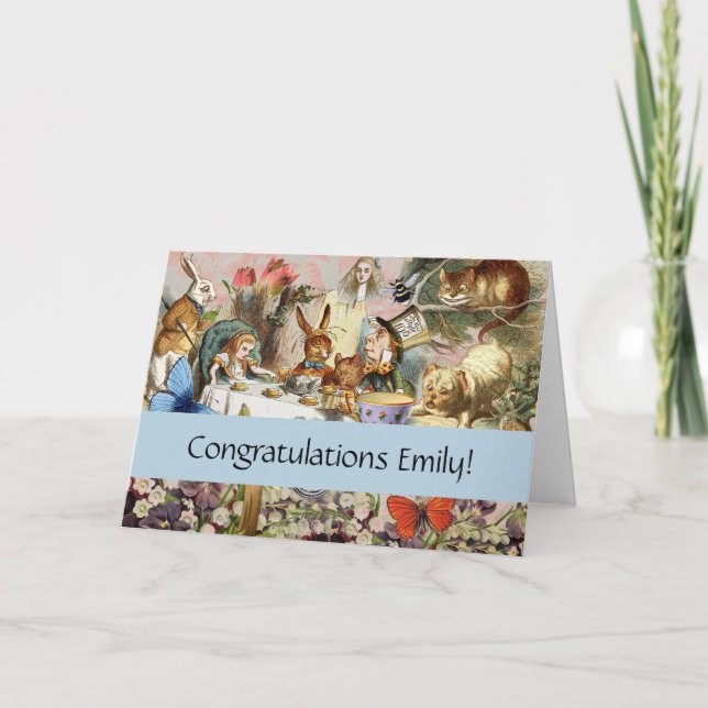 Cartão Alice no País das Maravilhas (Frente)