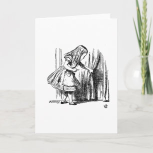 Cartão Alice no País das Maravilhas