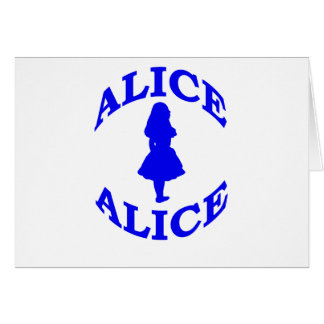 Cartão Alice no país das maravilhas