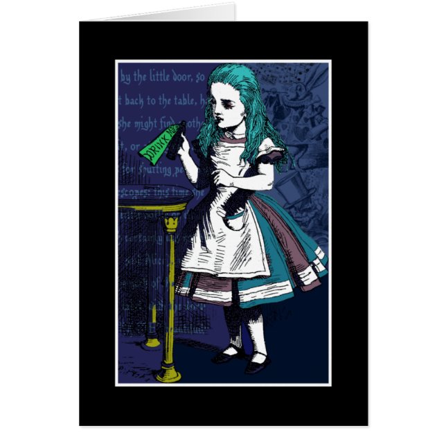 Cartão Alice no País das Maravilhas (Frente)