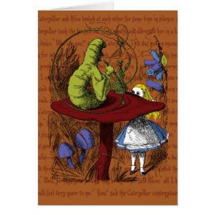 Cartão Alice no País das Maravilhas