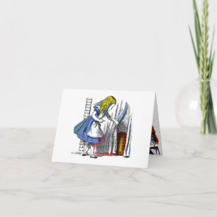 Cartão Alice no País das Maravilhas