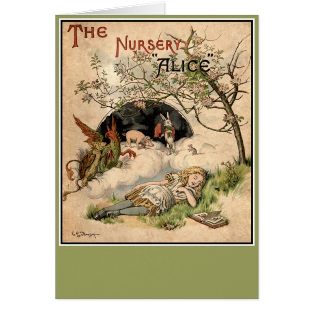 Cartão Alice no País das Maravilhas (Frente)