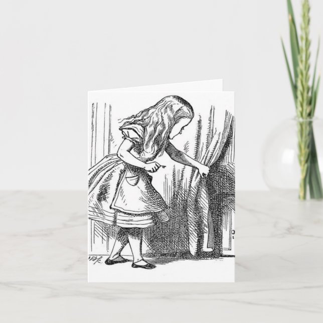 Cartão Alice no País das Maravilhas (Frente)