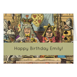 Cartão Alice no País das Maravilhas Cheshire Cat Caracter