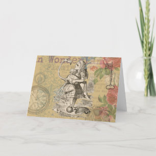 Cartão Alice no País das Maravilhas Flamingo Classic