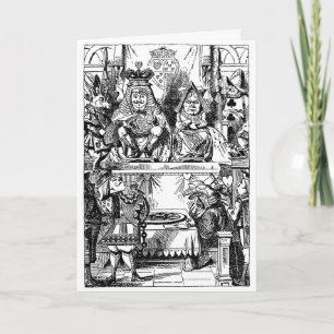 Cartão Alice no País das Maravilhas Vintage, Julgamento d