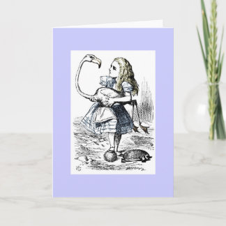 Cartão Alice Playing Queen's Croquet
