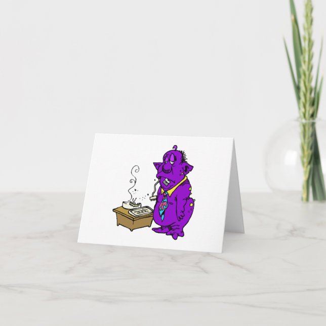 Cartão Alien ate my computer (Frente)