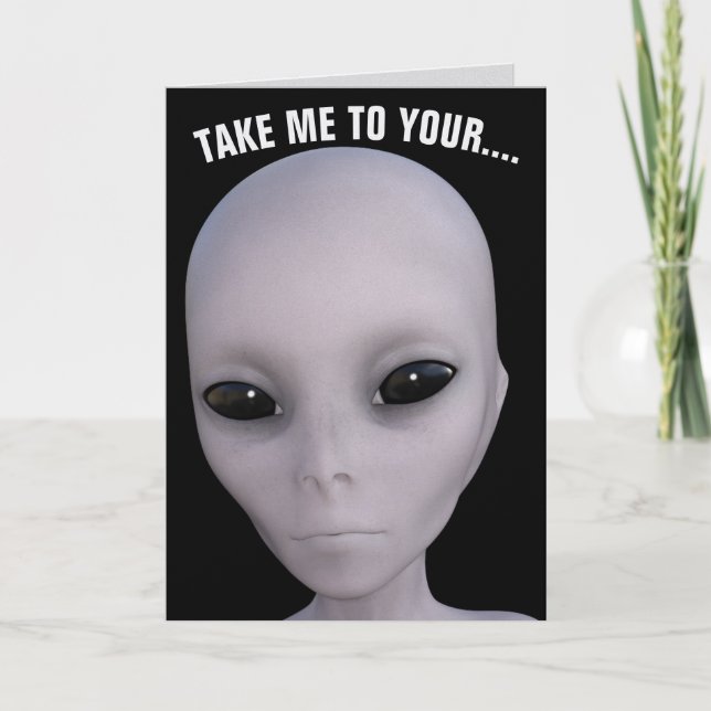 CARTÃO ALIEN BIRTHDAY CARDS (Frente)