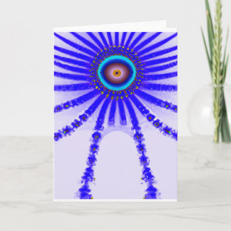 Cartão Alien Eye drops down for the Holidays