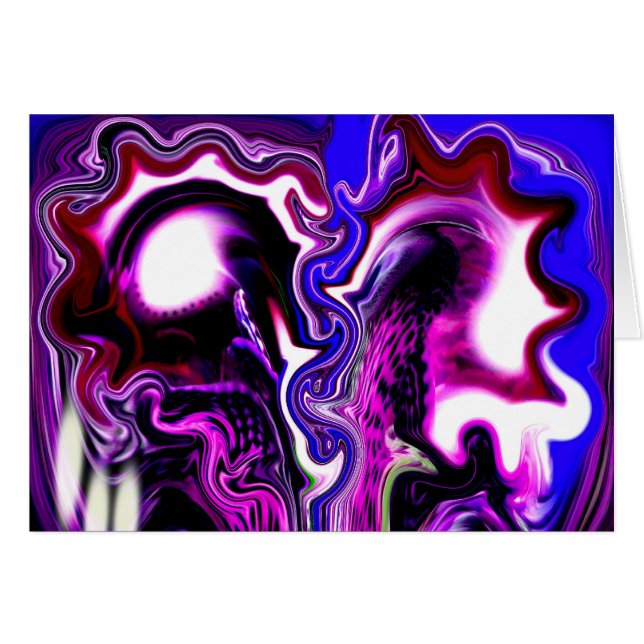 Cartão Alienígena ano-luz 4000 (Frente Horizontal)